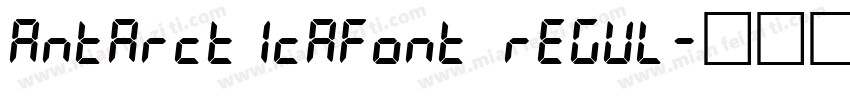 ANTARCTICAfont Regul字体转换